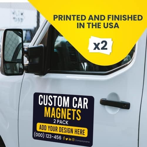 Magnet Me Up Customizable and Personalized Automotive Magnet Decals (12โx18โ Rectangle)