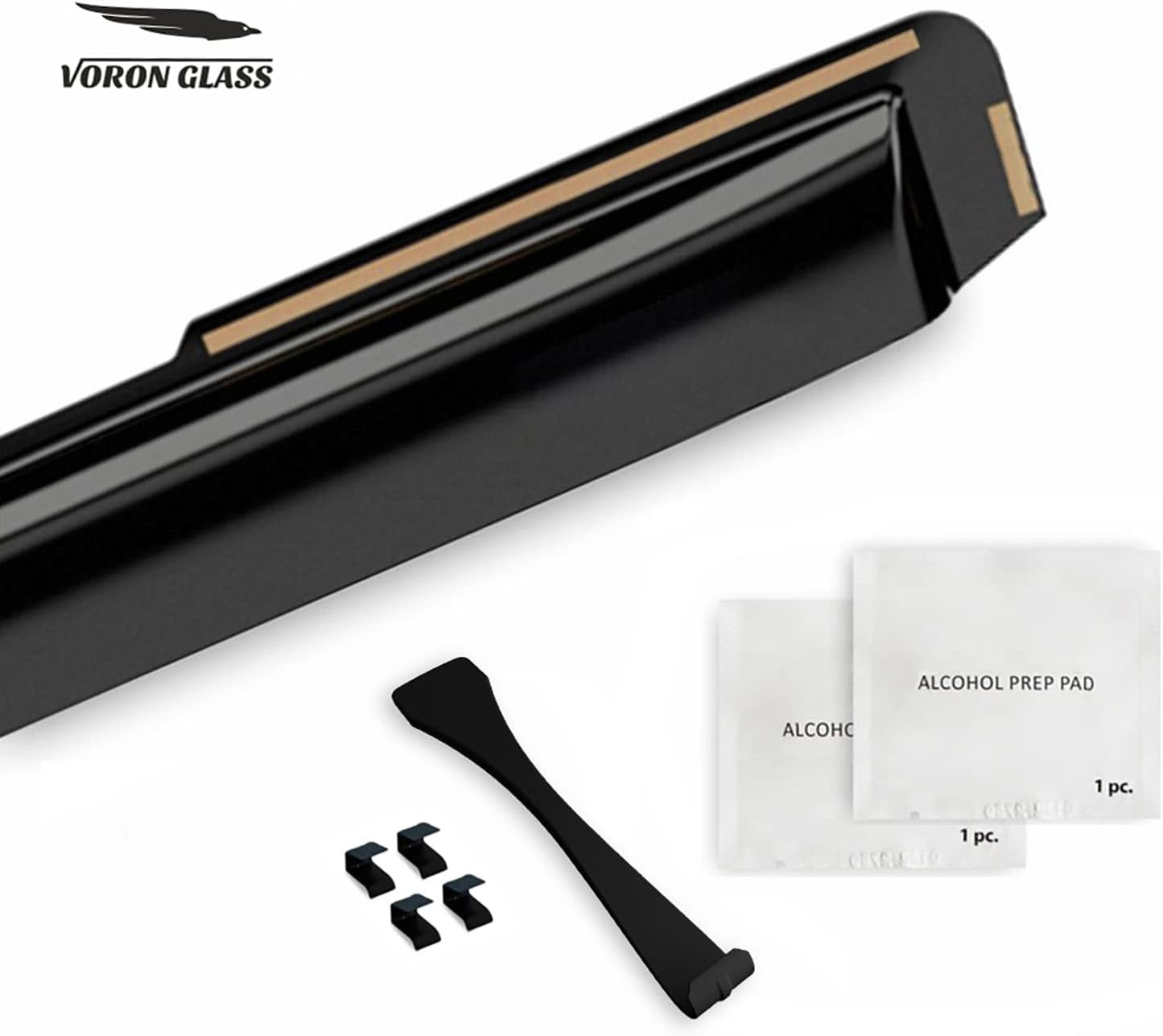 Voron Glass in-Channel Extra Durable Rain Guards for Buick Encore GX 2020-2025, Window Deflectors, Vent Window Visors, 4 Pieces - 200703