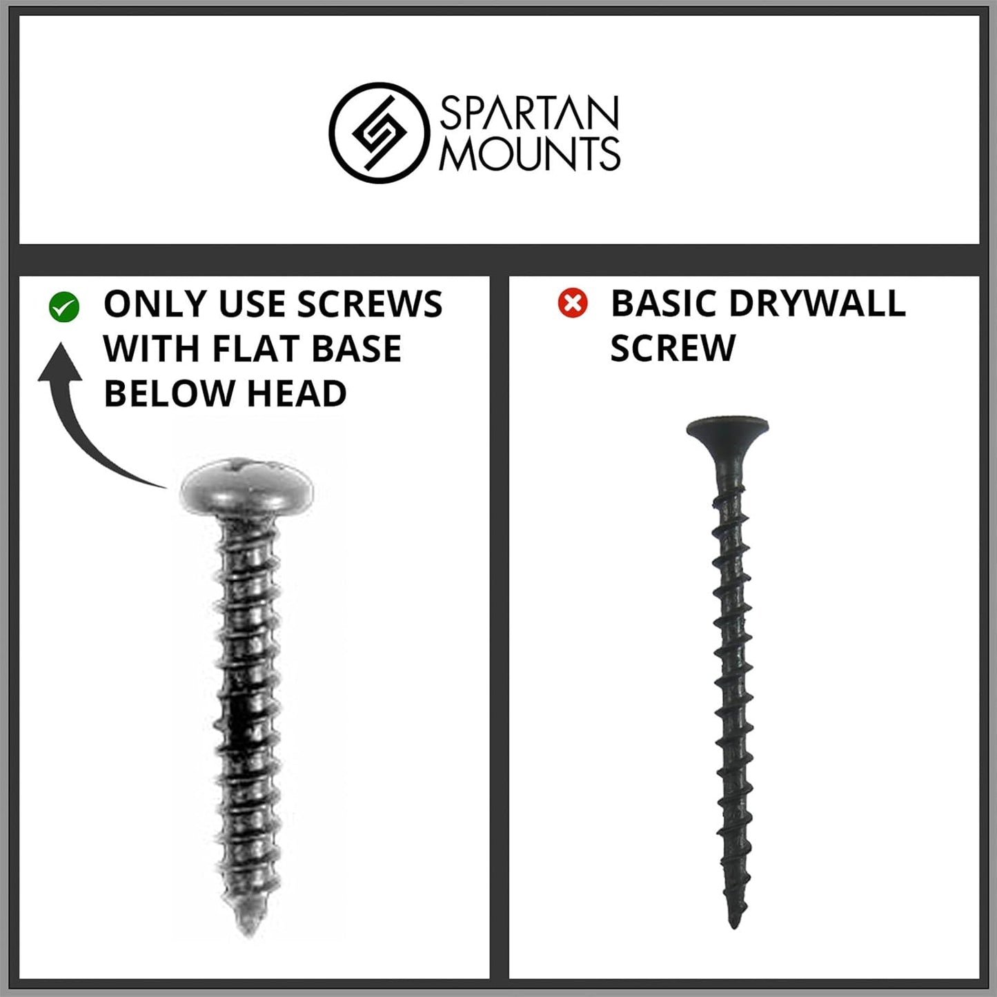 Spartan Mounts Heavy-Duty Flashlight Mount Compatible with MagLite C-Size | Wall or Surface Mounting Kit | Closet Safe Room Emergency Blackout Power Outage Garage Workshop Basement | Made in USA