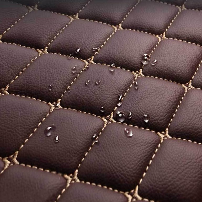 Customized Personalized car Floor mats, All-Weather Luxury car Floor mats, Waterproof and Anti Slip Leather car Floor mat Lining, 95% Customized car, Truck, and SUV Floor mats (Medium Black)