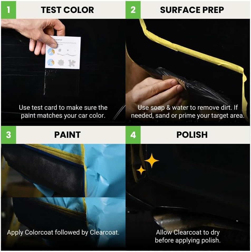 TouchUpDirect 1E3 Phantom Gray Metallic Compatible with Toyota Exact Match Touch Up Paint Aerosol - Essential Kit
