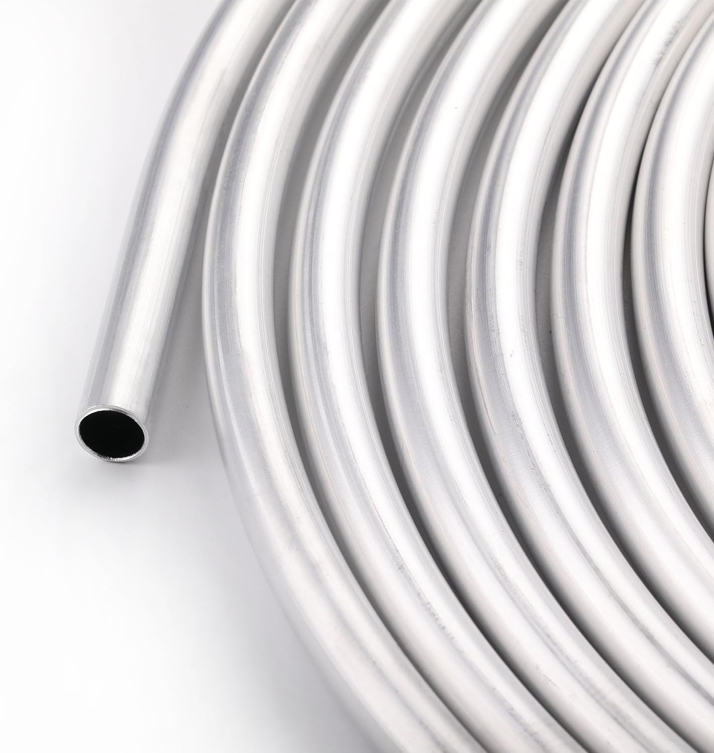 1/4" OD Aluminum Hard Fuel Line Hardline Tube Tubing Coil 16 Feet Roll