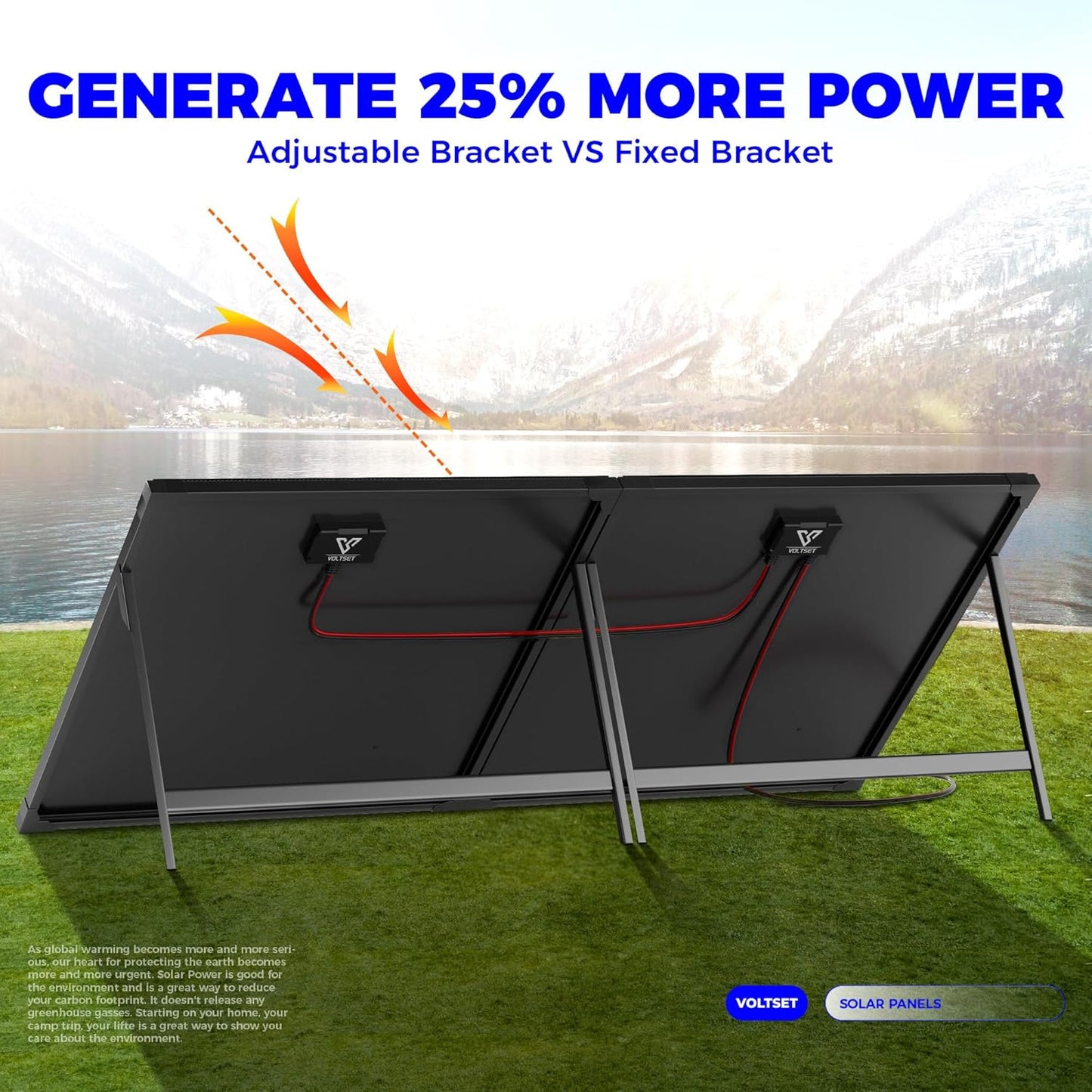 100 Watt 12 Volt Portable Solar Panel with Waterproof 10A Charger Controller, Foldable 100W Solar Charger Suitcase with H-Bracket for Power Station, Car, Camping, RV, Boat and Outside