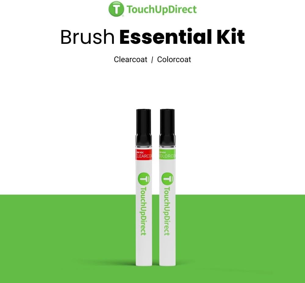 TouchUpDirect 221 Galactic Aqua Metallic Compatible with Toyota Exact Match Touch Up Paint Brush - Essential Kit