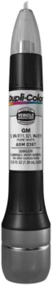 Dupli-Color AGM0387 Scratch Fix All-In-1 Exact-Match Automotive Touch-Up Paint – General Motors Pure White – 0.25 oz. Paint Pen