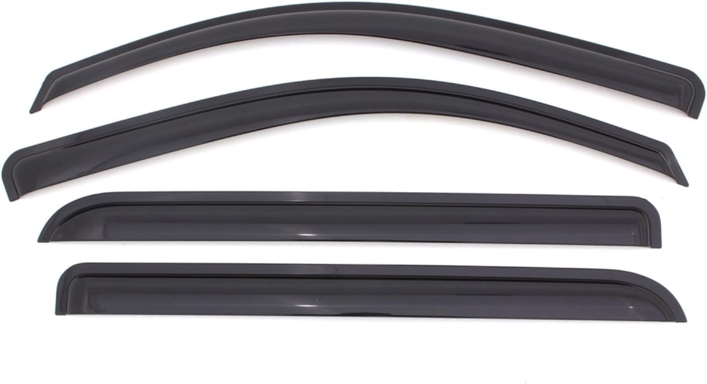 KPY Window Visor Compatible with Mercedes-Benz GLK-Class 2010-2015 (GLK 350), 4PC Rain Guard Side Window Vent Deflectors Tape-On Mugen Style, 2010 2011 2012 2013 2014 2015