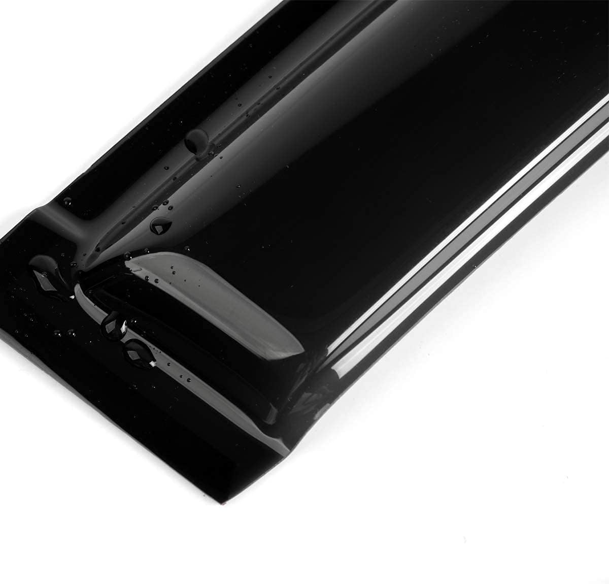 92328 Original Side Window Wind Deflector,2pcs Outside Mount Style Nice Sun Rain Guards Set,Window Visor fit for 2007-2018 Jeep Wrangler 2-Door