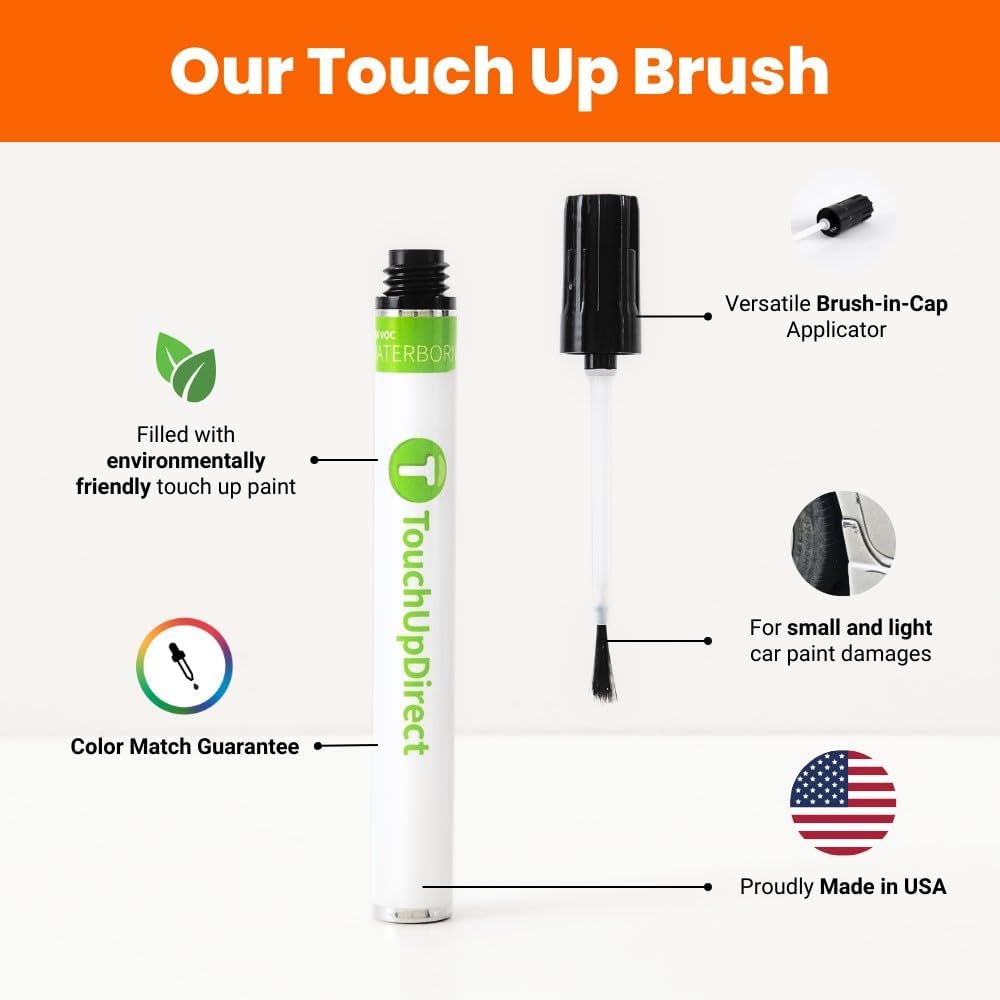 TouchUpDirect 3Q3 Dark Red/Salsa Red Pearl Compatible with Toyota Exact Match Touch Up Paint Brush - Essential Kit