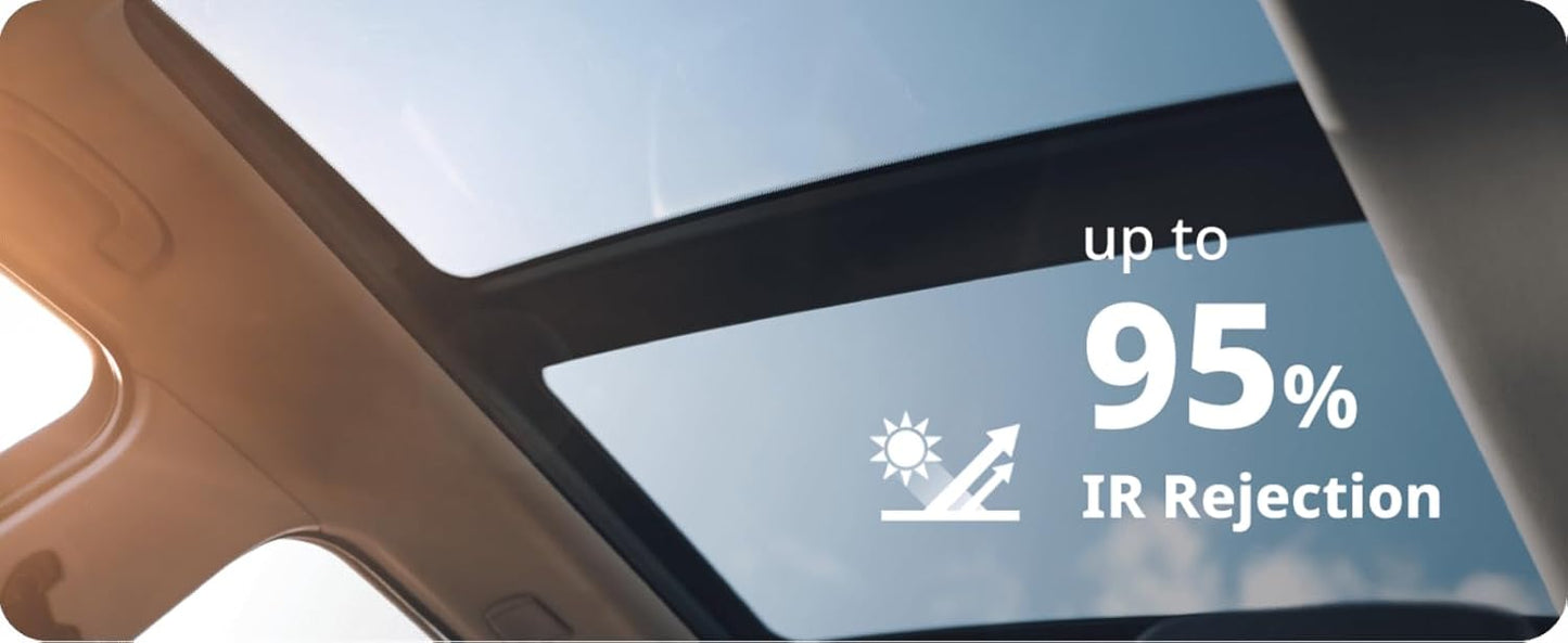 Nano Ceramic Window Tint Film for Cars and Building, Charcoal, 2 Ply Scratch Resistant, Heat Control, and UV 99%, IR 93% Rejection, 50% VLT, 20inx100ft