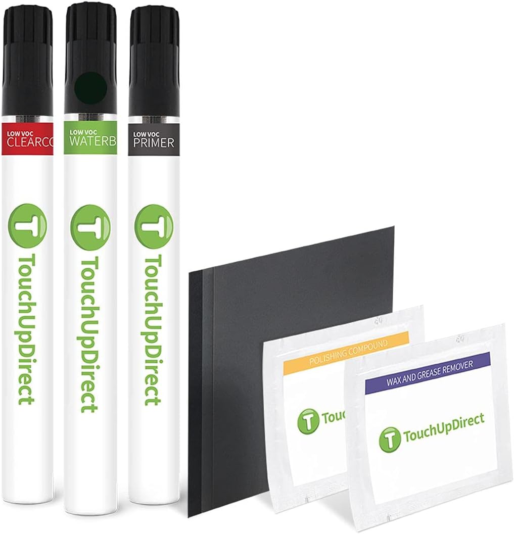 TouchUpDirect 202 Black Compatible with Toyota Exact Match Touch Up Paint Brush - Platinum Kit