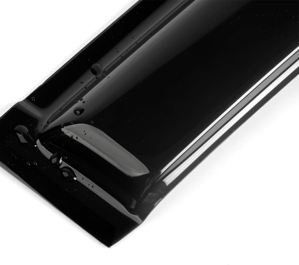 4pcs Original Shatterproof Outside Mount Style Sun Rain Guard Durable Side Window Wind Deflectors Dark Smoke Vent Window Visors Compatible with 2007-2014 Edge 2007-2015 Lincoln MKX 94141