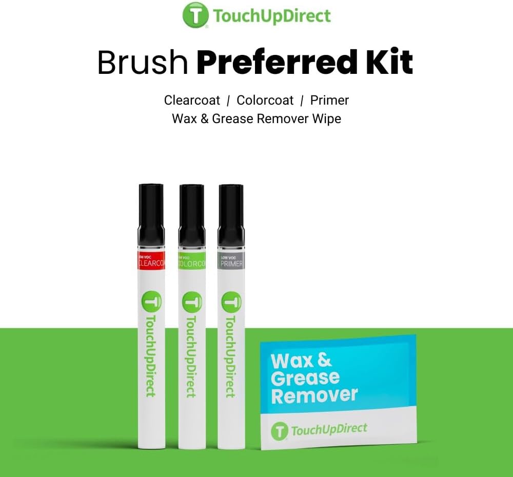 TouchUpDirect 3T0 Moulin Rouge/Ooh La La Rouge Metallic Compatible with Toyota Exact Match Touch Up Paint Brush - Preferred Kit