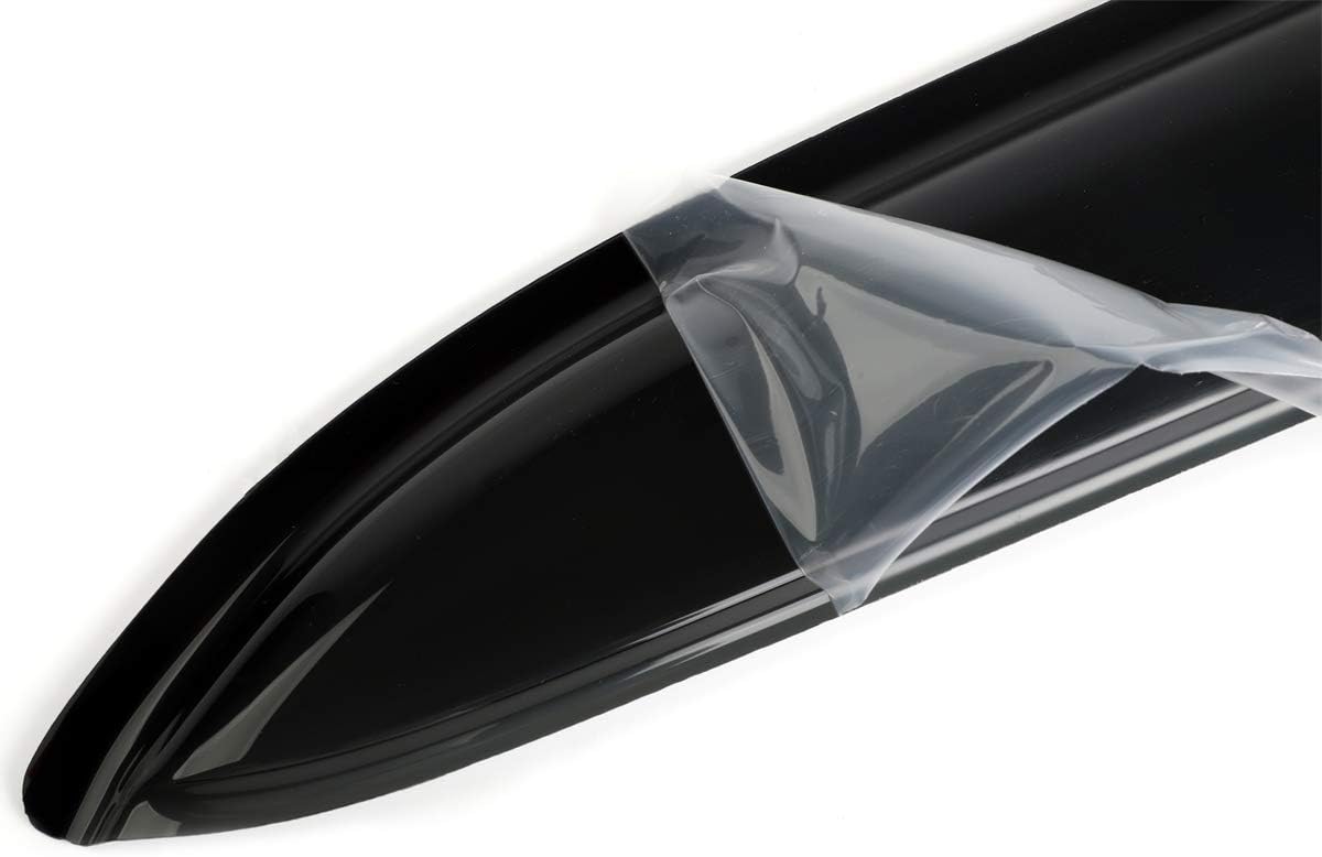 4pcs Outside Mount Style Sun Rain Guard Durable Side Window Wind Deflectors Dark Smoke Vent Window Visors Compatible with Acura ILX 2012-2023 HO76