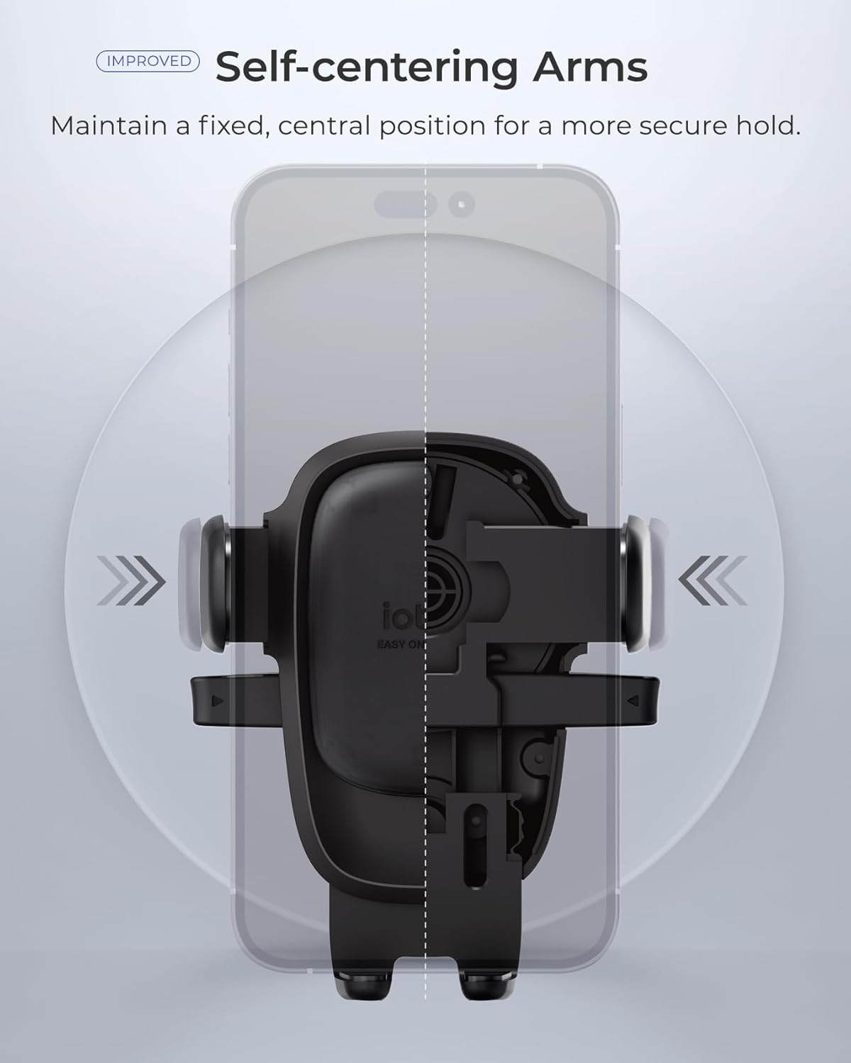 iOttie Easy One Touch Advanced Universal Car Mount Dashboard & Windshield Suction Cup Phone Holder for iPhone Samsung, Google, All Smartphones