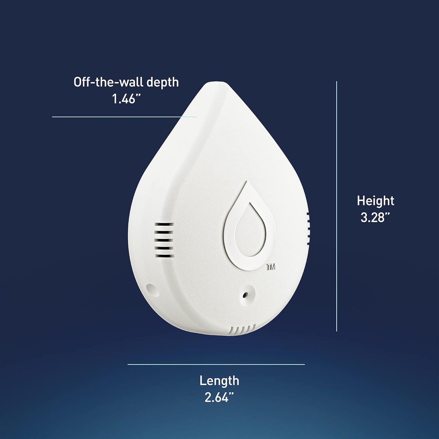 Flo by Moen Smart Water Detector, 1-Pack with Leak Sensing Cable (6-ft)