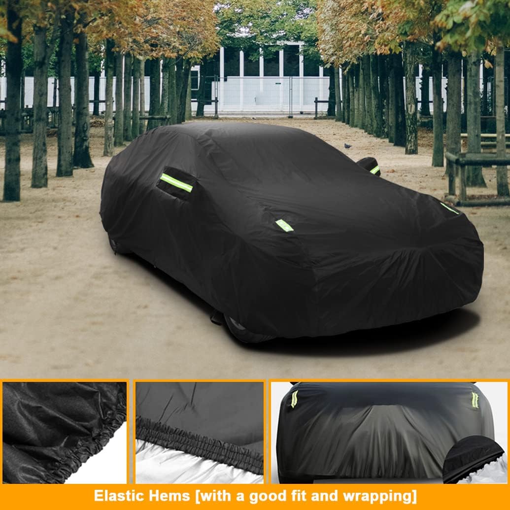 Custom Waterproof Car Cover Compatible with Toyota Camry 2026-2007/ Mirai 2014-2026/ Crown 2018-2026 Sedan, All-Weather Cover with Cotton Lining, All-Season Rain Sun Snow UV Covers for Outdoor