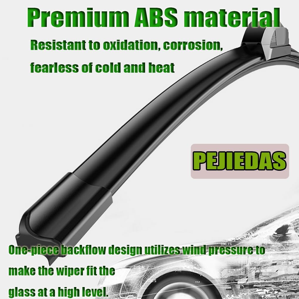 OEM Quality Front Wiper Blades, Replacement for 2002-2012 Jeep Liberty/2000-2006 Toyota Tundra/Ford Escape 2001-2004, OE Original Style (19 Inch + 19 Inch Front Wiper Blades)
