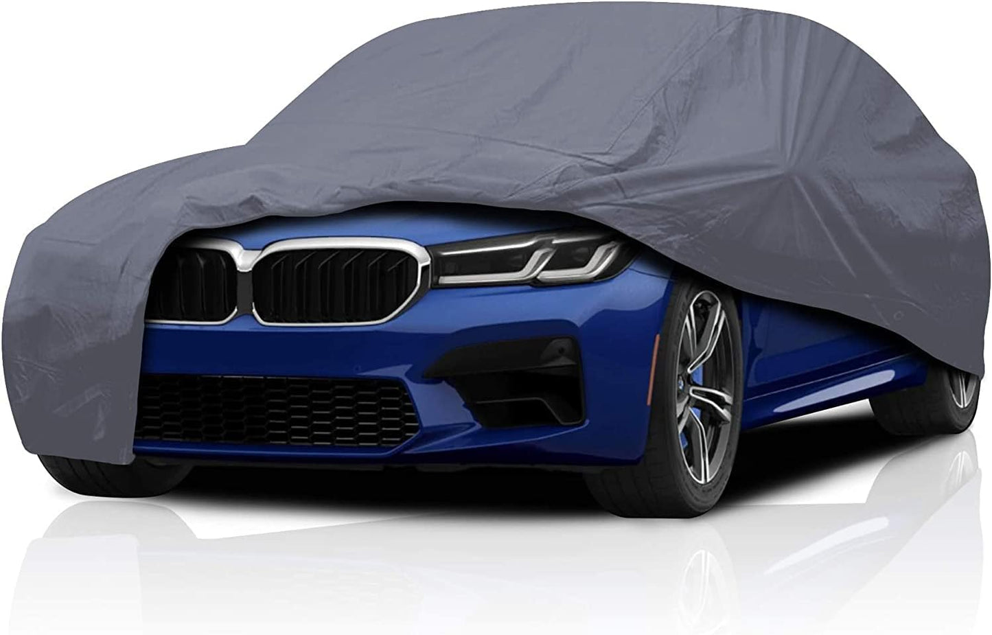 Supreme Full Car Cover – Semi Custom Fit for Full-Size Cars | Dustproof, Windproof, UV Protection, Breathable & Durable All-Weather Protection | Fits Volkswagen Jetta 2012-2021 Sedan 4-Door