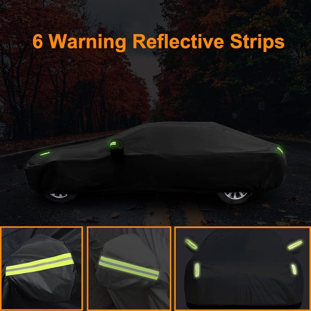 Custom Waterproof Car Cover Compatible with Toyota Highlander 2025-2014 SUV | All-Weather Cover with Cotton Lining | Heavy Duty Rain Sun Snow UV Covers for Outdoor Indoor