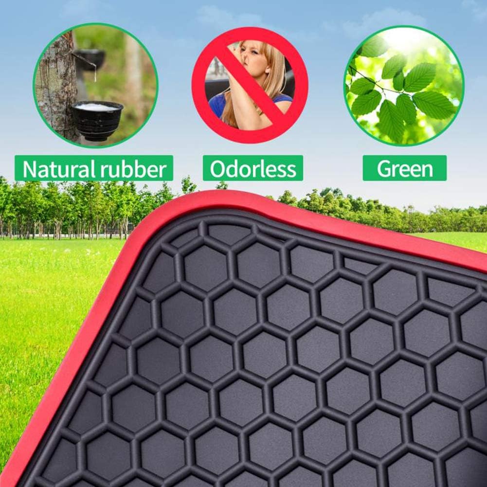 Car Floor Mats Custom Fit for Kia Sportage 2023 2024 2025（Non Hybrid） Odorless Washable Heavy Duty Rubber (All Weather) Floor Liners Set Red