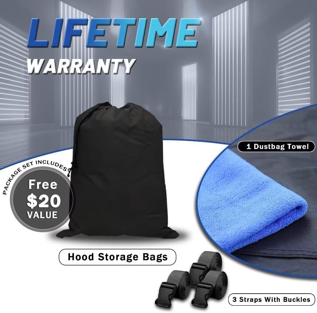 Toyota Tundra Truck Cover Custom Fit 2006-2021 Regular Cab Long Bed(8.1') with Door Zipper, 10 Layers Outdoor Heavy Pickup Truck Cover Waterproof All Weather, Wind Dust Sun Protector.