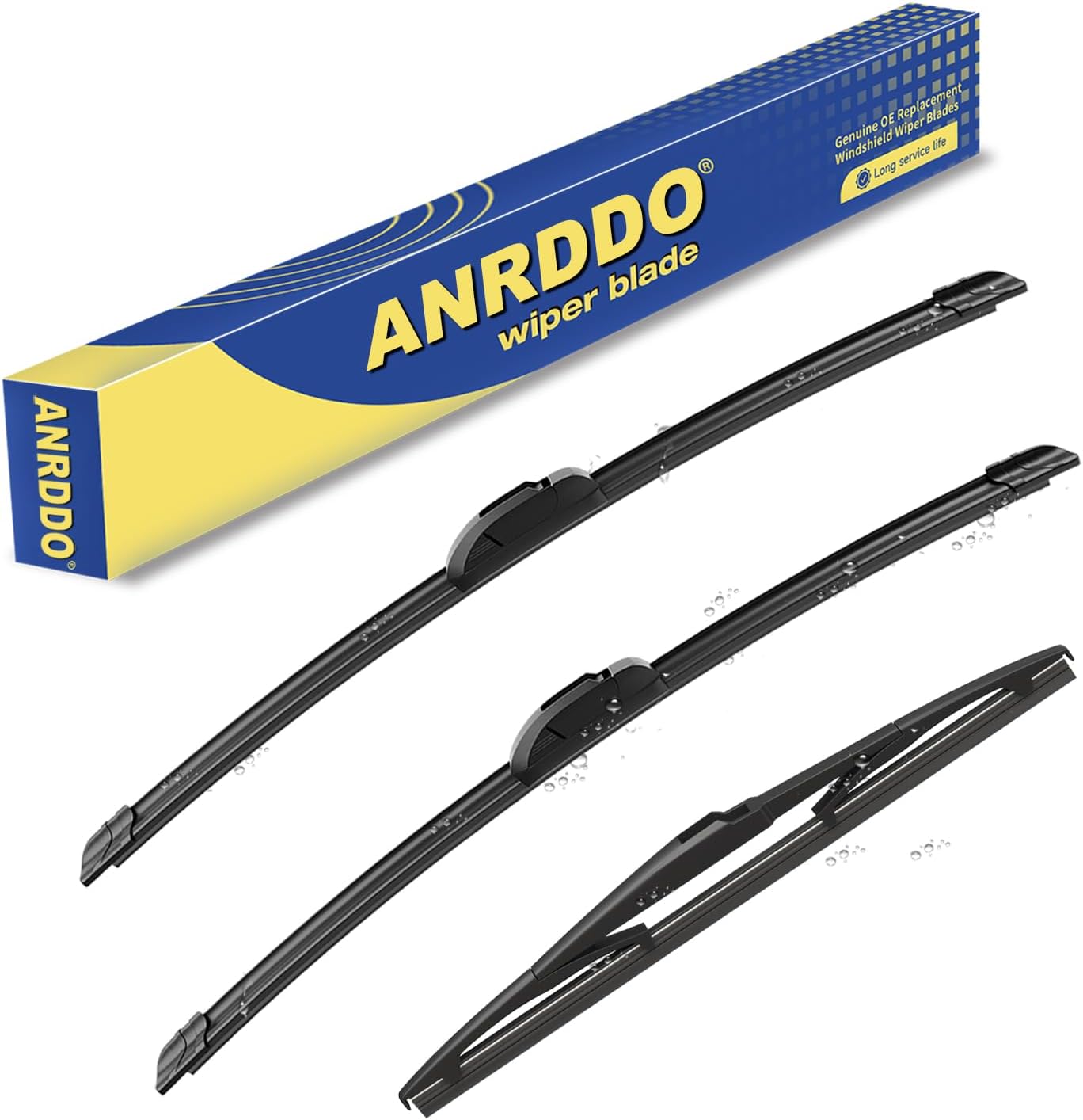 3 wipers Replacement For Toyota Highlander 2008-2012 2013 2014 2015 2016 2017 2018 2019,Lexus GX460 2011-2021 Original Equipment Windshield Wiper Blades Set 26"+20"+12" (Set of 3) U/J HOOK