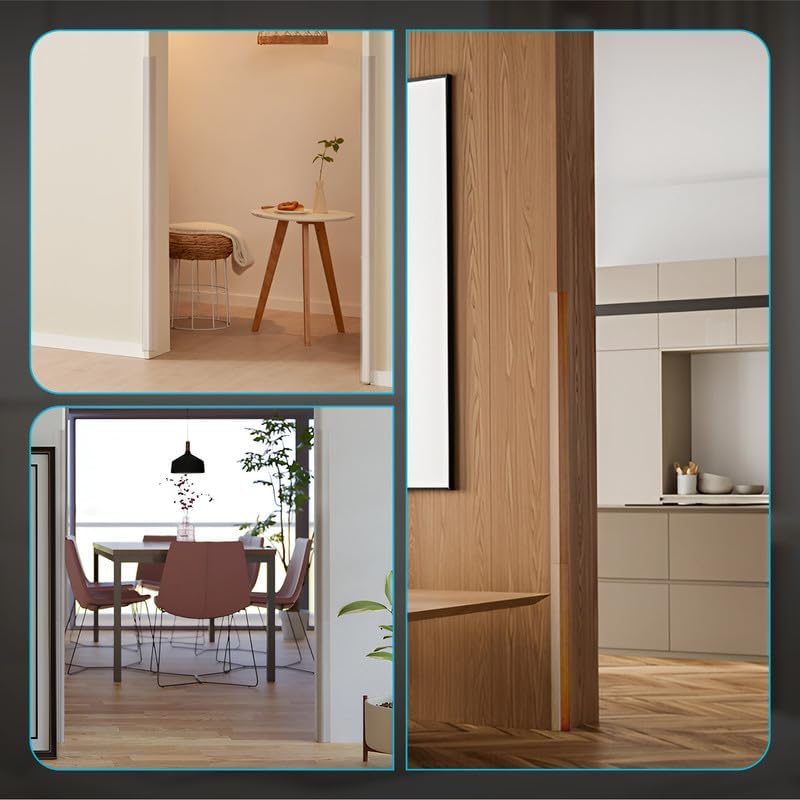 Proflex Wall Corner Protector - Pack of 6 Self Adhesive Corner Guards for Walls Edge Protection - 1-1/2 inch x 36 inch, Clear – Easy to Apply – No Tools Needed