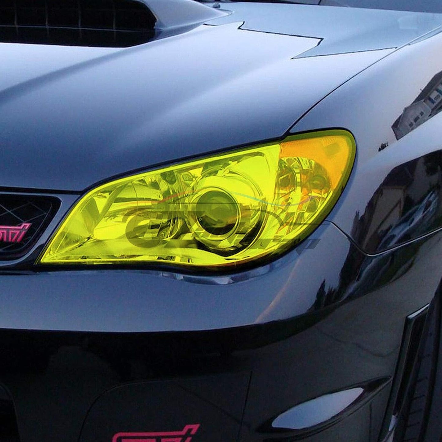 Free Tool Kit 12"x24" (1FT x 2FT) Glossy Dark Black Smoke Headlight Taillight Fog Light Side Marker Vinyl Tint Film Self Adhesive