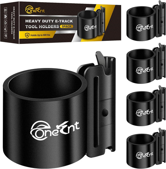 5 Pack E-Track Tool Holders|E Track Accessories for Enclosed Trailer to Heavy Duty Tool Holder |E Track/X Track Tool Hangers to Keep Rakes,Shovels, Broom|E Track Shovel Holder for Truck
