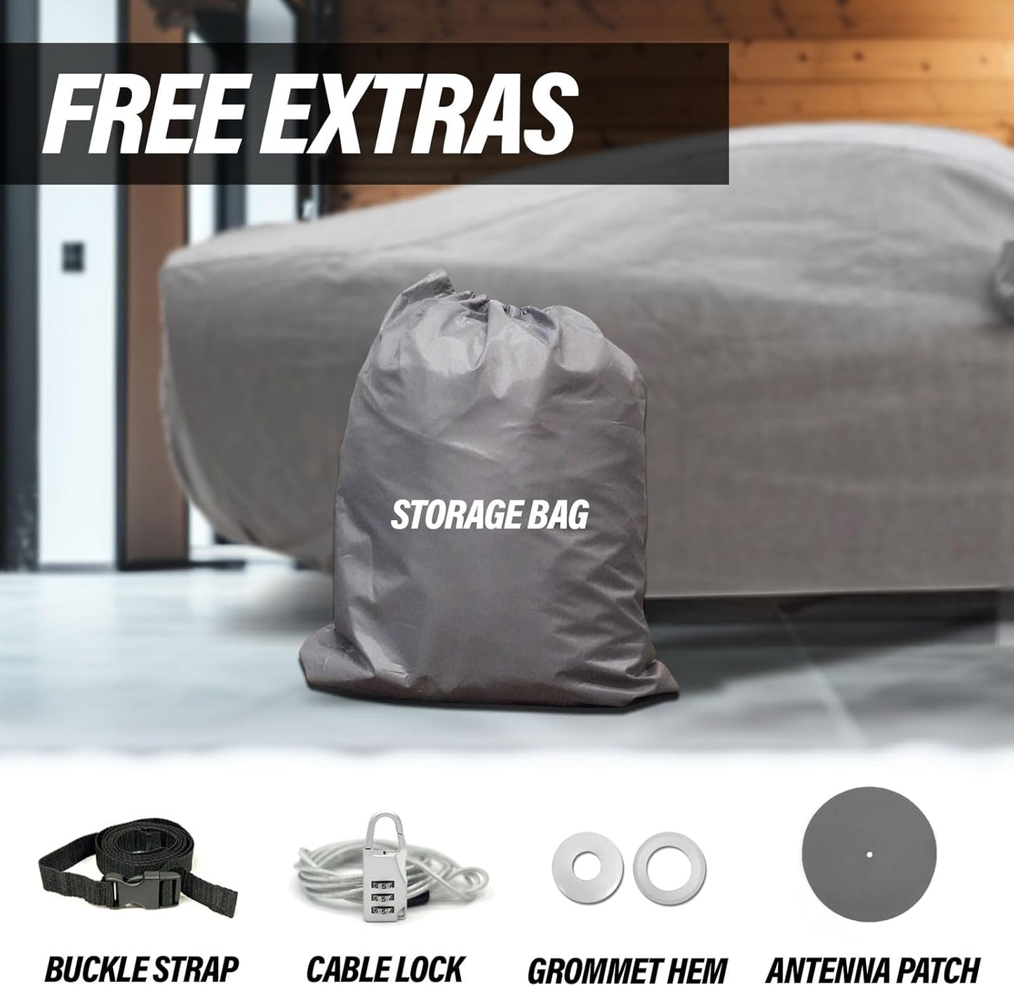 Supreme Full Car Cover - Semi Custom Fit for Trax 2015-2022 SUV 4-Door | All-Weather Protection: Waterproof, Dustproof, Windproof, UV-Resistant | Includes Accessories
