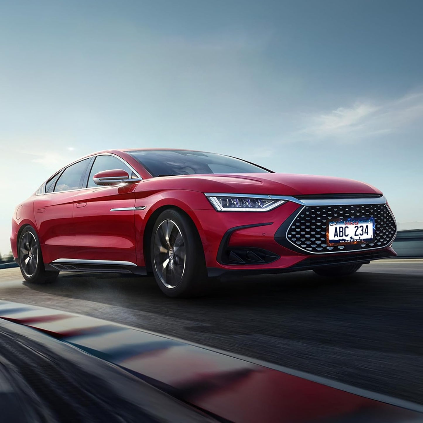 Red and Blue Lightning License Plate Frame Funny License Plate Frames Stainless Steel Accessories Cars Decor with 2 Holes and Screws Fits Standard Us Ca Vehicles License Plate Holder 12.2 X 6 Inch