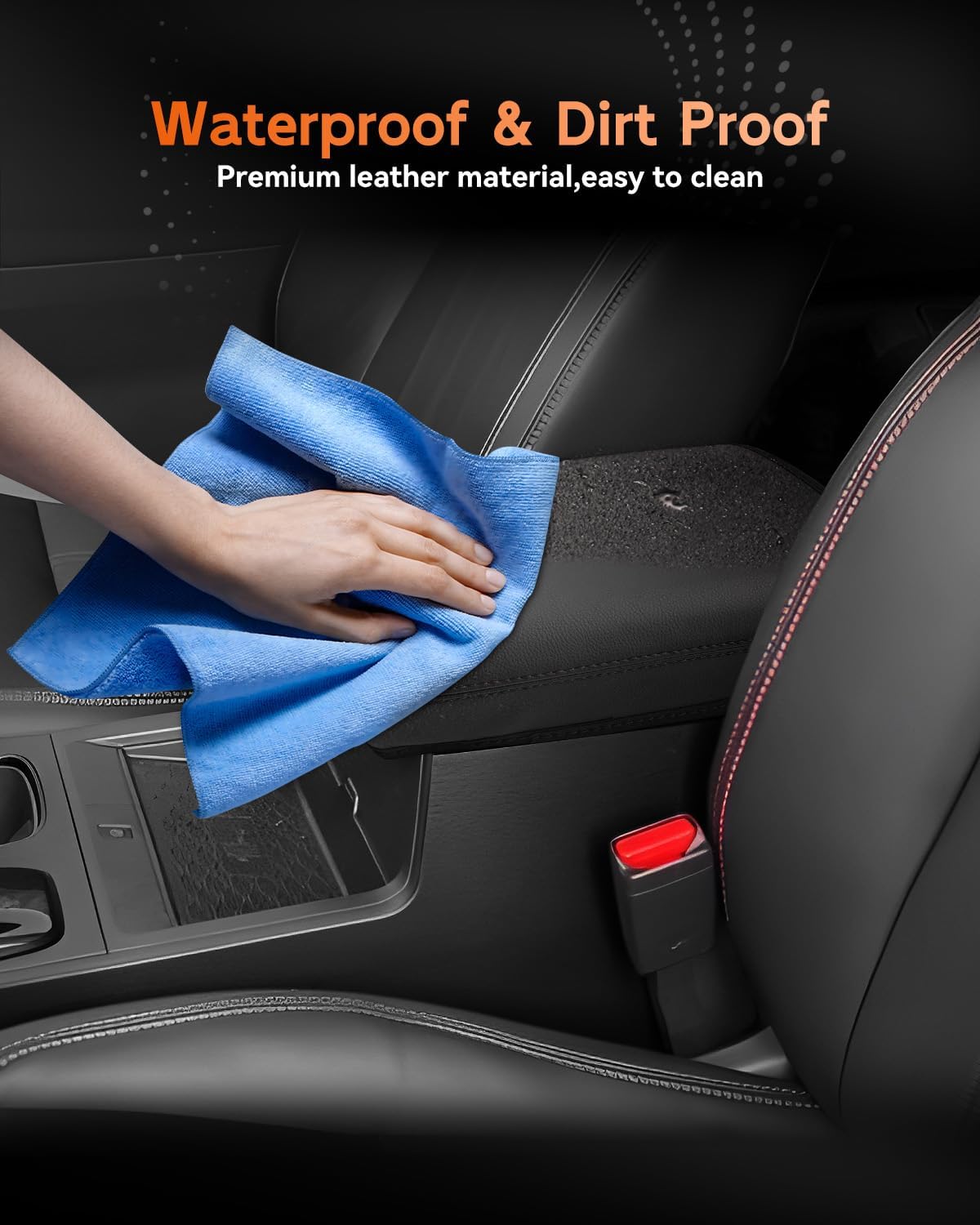 CDEFG for Nissan Frontier 2022-2025 Center Console Cover Armrest Box Cover for Frontier (S, SV, SL, Pro-X, Pro-4X) 2022 2023 2024 2025 Accessories Console Arm Rest Protector