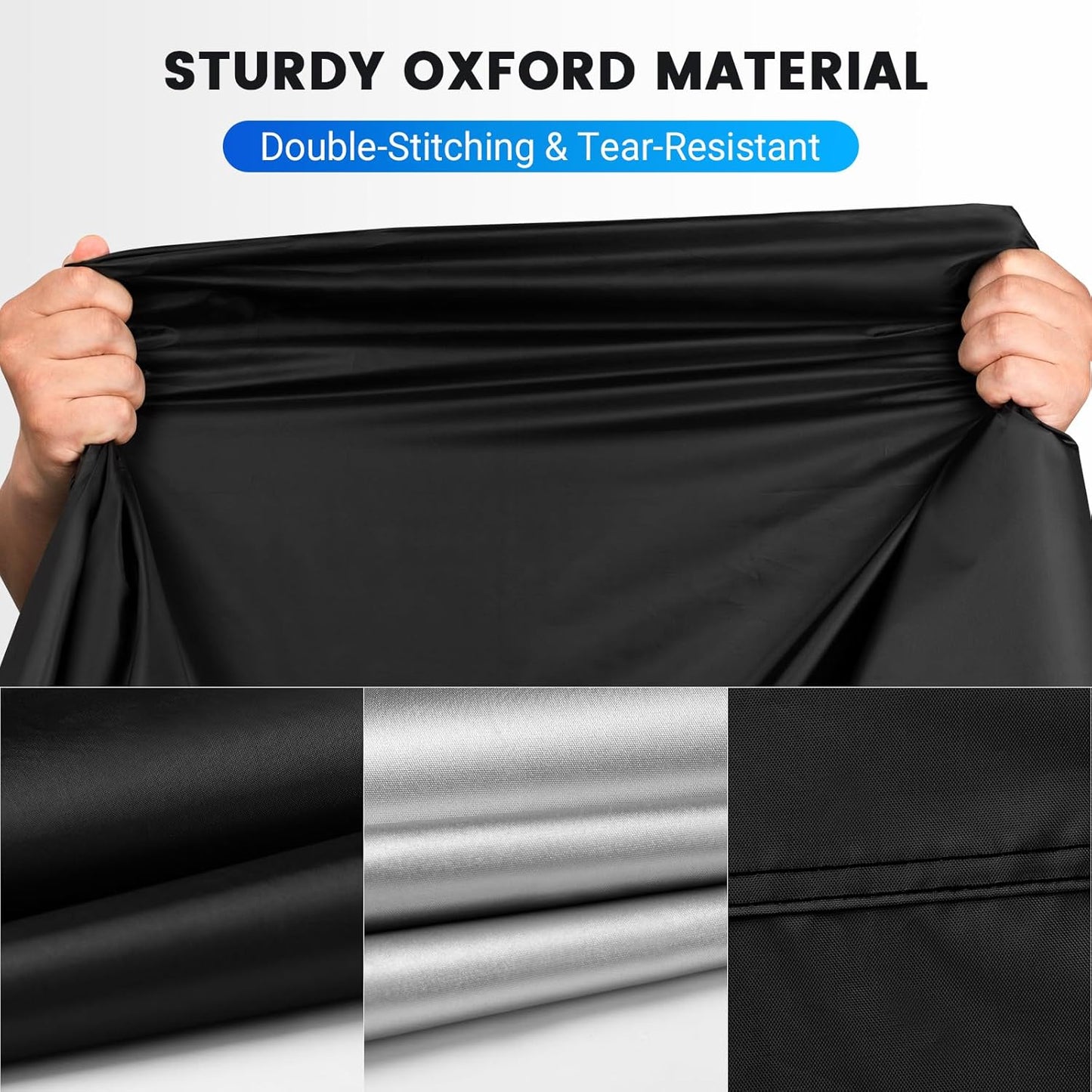 Favoto Motorcycle Cover 96.5 inches Length All Season Universal Weather Waterproof Rain Sun Outdoor Protection Night Reflector with Lock-Holes Storage Bag Motorbike Vehicle Cover