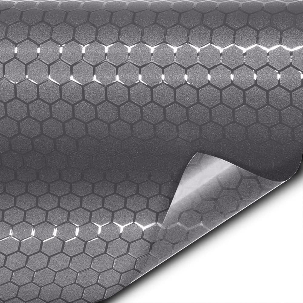 VViViD+ Honeycomb Matte Smoke Taillight Tint Bulk Vinyl Roll (6ft x 5ft)