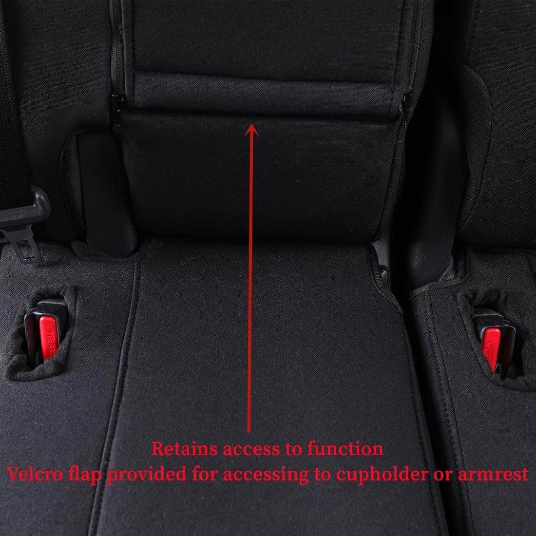 coverdream Camry Seat Covers Custom Fit for 2012-2017 Toyota Camry L, LE,XLE,Full Coverage Polyester Car Seat Protector (Full Set,Black)
