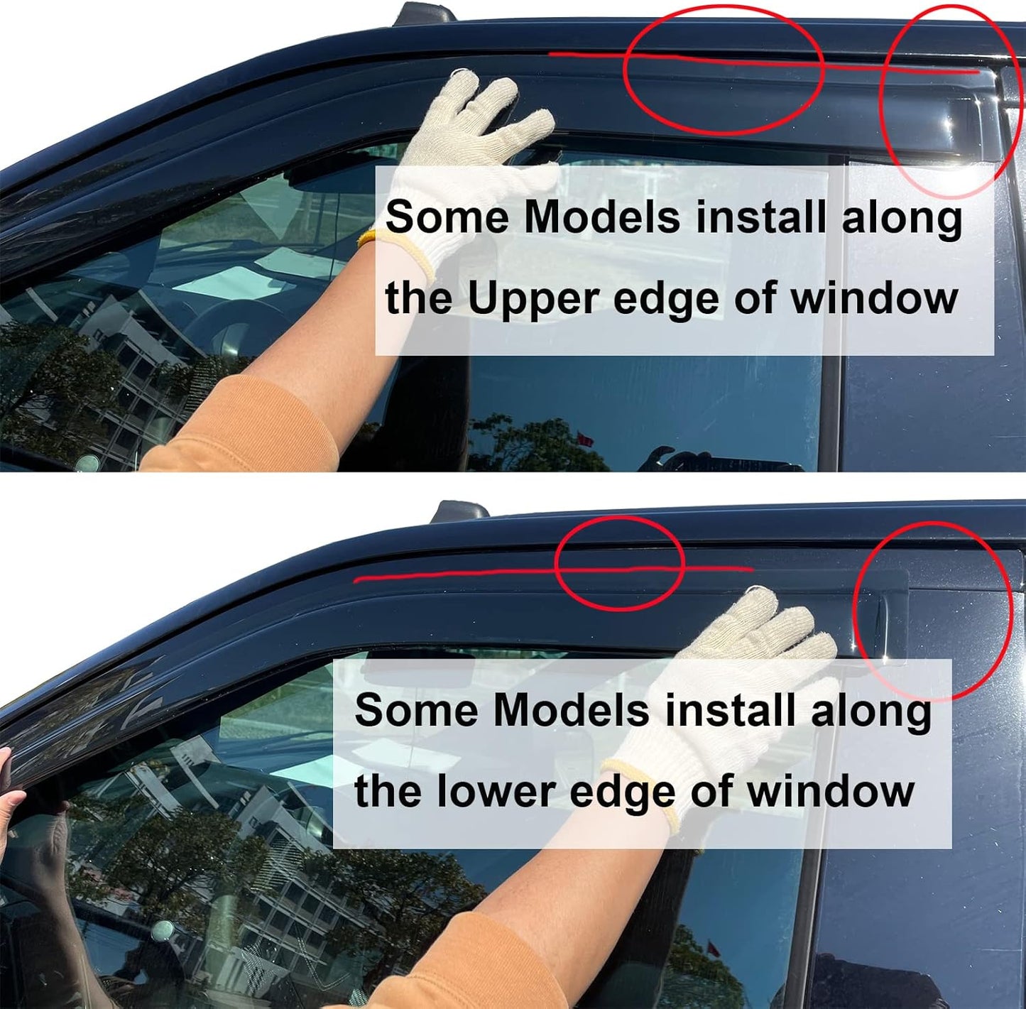 4pc Sun Rain Guards Window Visor Wind Deflector Compatible with Chevy Malibu 2013-2015 Smoke,No Maxx Hatchback Model 94362