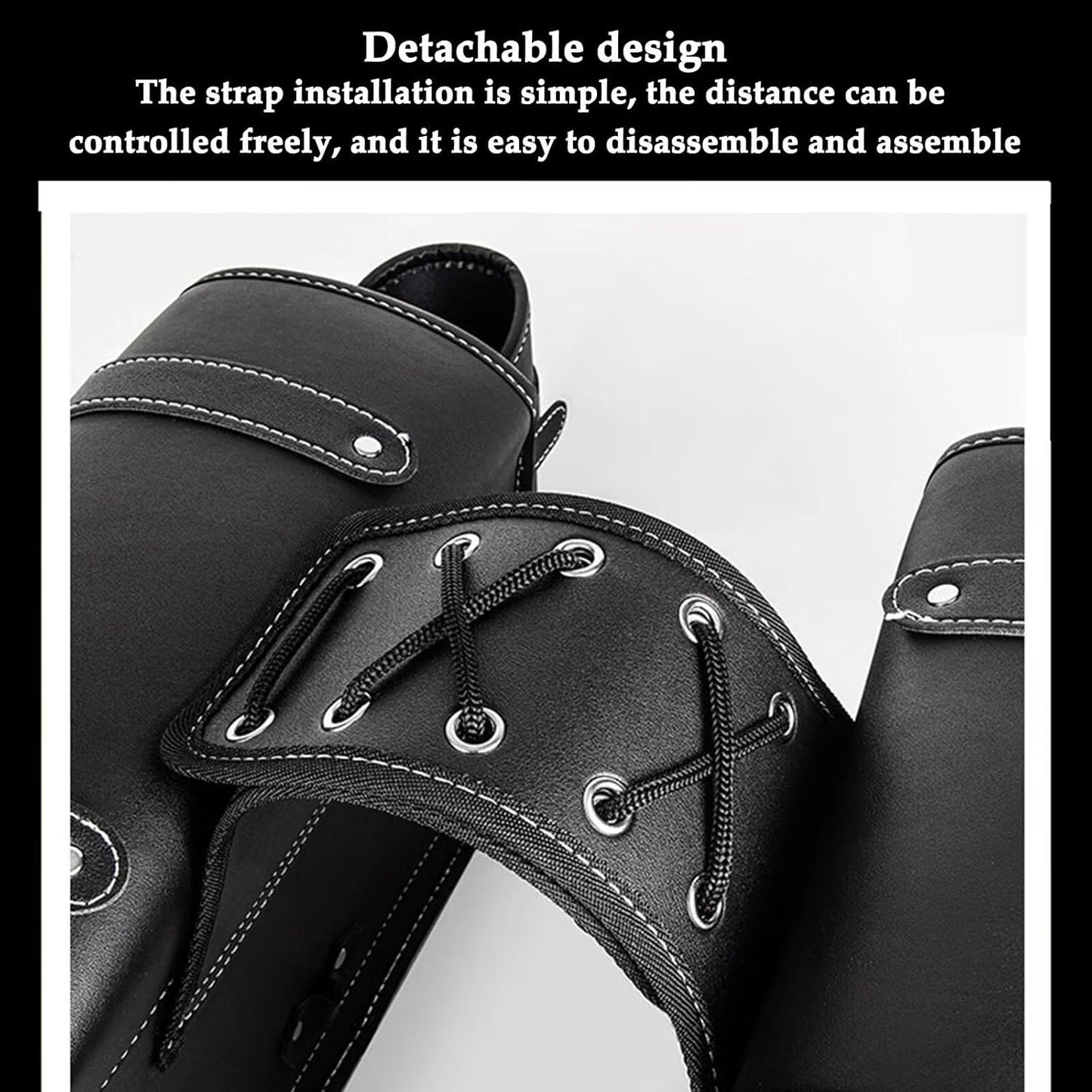 Motorcycle Saddlebags, Scooter Powersports Faux Leather Saddle Bags Motorcycles, Softail Universal Throw Over Sportster Saddlebags 10.24x4.72x8.66 inches