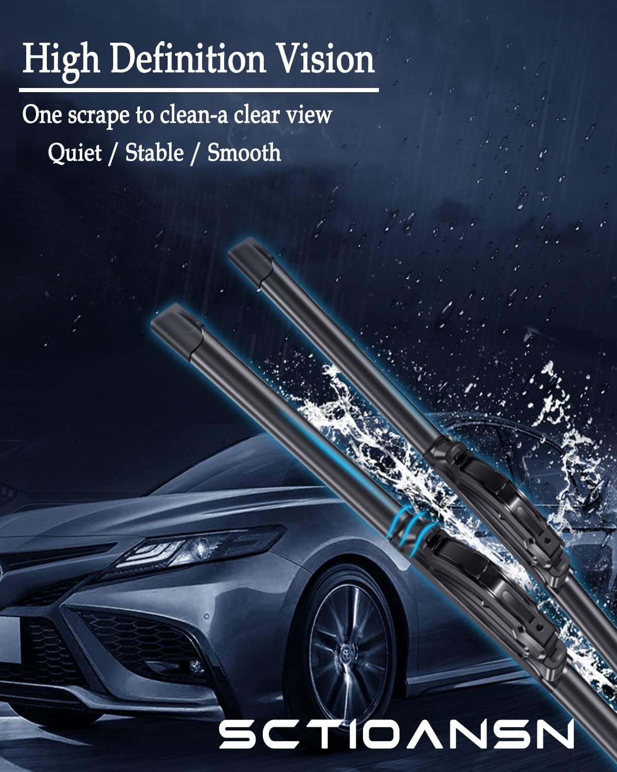 3Pcs Honda Fit Windshield Wipers for 2009-2020 Honda Fit, Original Equipment Automotive Replacement Windshield Wiper Blades for My Car- 28"/14"/14B" (Pack of 3) J- HOOK