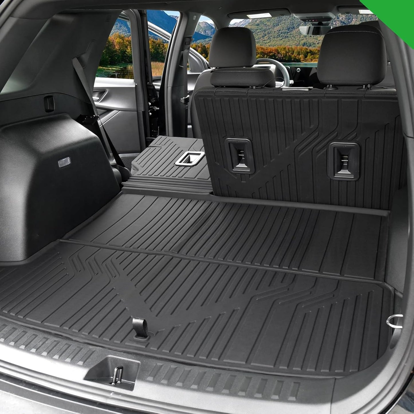 Floor Mats & Cargo Liners & Backrest Mat for 2025 2026 Chevy Equinox (Only Gas) & GMC Terrain 2025 2026, Door Sill Guards, All Weather TPE Car Floor Mats, Trunk Liner for Chevrolet Equinox Accessories