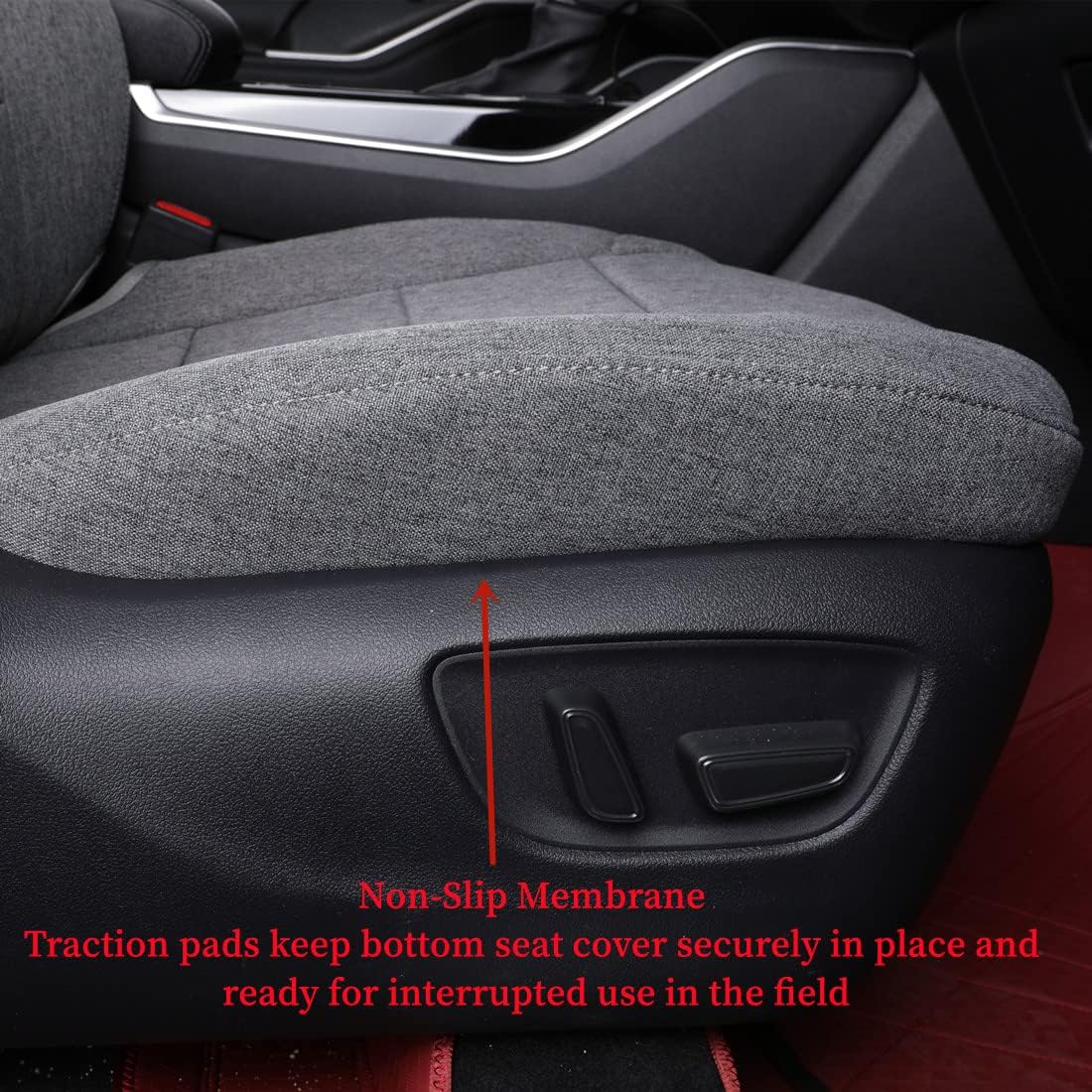 coverdream Custom Seat Covers Compatible with Select Toyota Camry SE,SE Sport,XSE 2012 2013 2014 2015 2016 2017 Models (Gray,Full Set)