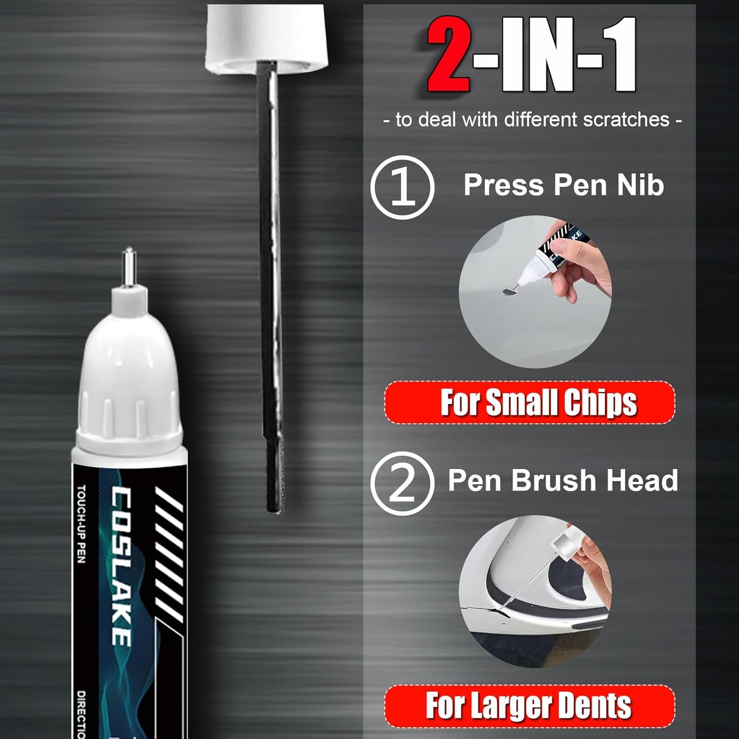 Car Touch Up Paint(Fathom Blue(PPS/LPS)) for Chrysler, Car Paint Scratch Repair Kit, Quick & Easy Solution to Repair, 2 in 1 Scratch Remover Pen with 2PCS Disposable Micro Applicators
