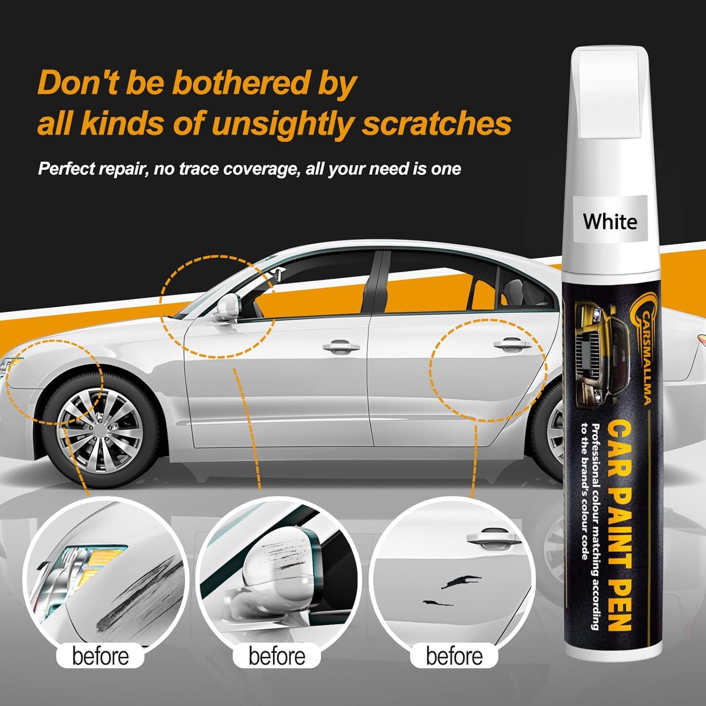 LD5K/L9 Lapiz Blue Metallic Car Touch Up Paint for Volkswagen, Color Accurate Car Paint Scratch Repair Pen Kit Quick & Easy Fix Vehicle Chips and Automotive Nicks Scuff