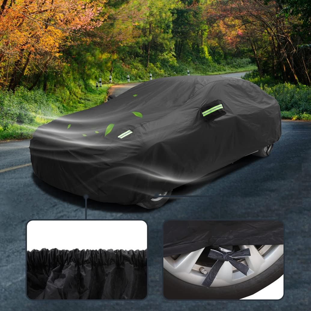 Custom Waterproof Car Cover Compatible with Toyota Highlander 2025-2014 SUV | All-Weather Cover with Cotton Lining | Heavy Duty Rain Sun Snow UV Covers for Outdoor Indoor