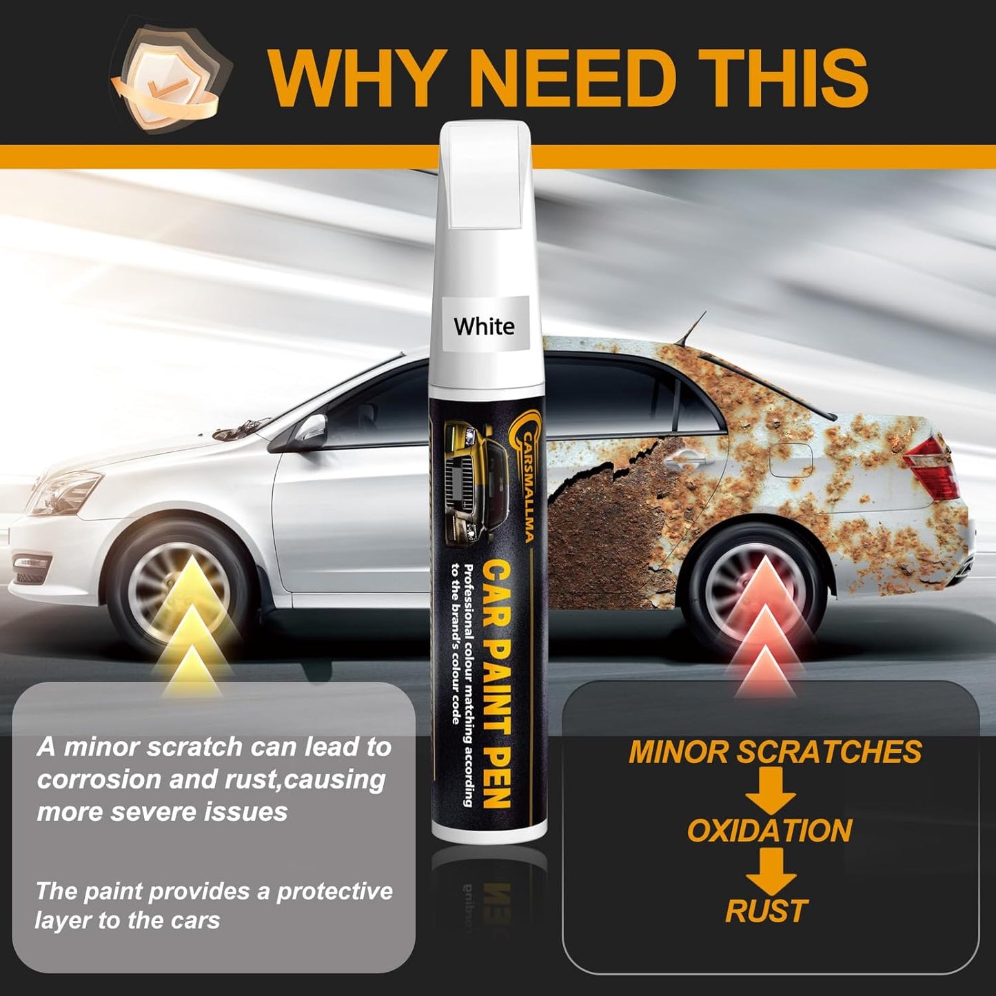 Y2E Calypso Red Car Touch Up Paint for Hyundai, Color Accurate Car Paint Scratch Repair Pen Kit Quick & Easy Fix Vehicle Chips and Automotive Nicks Scuff
