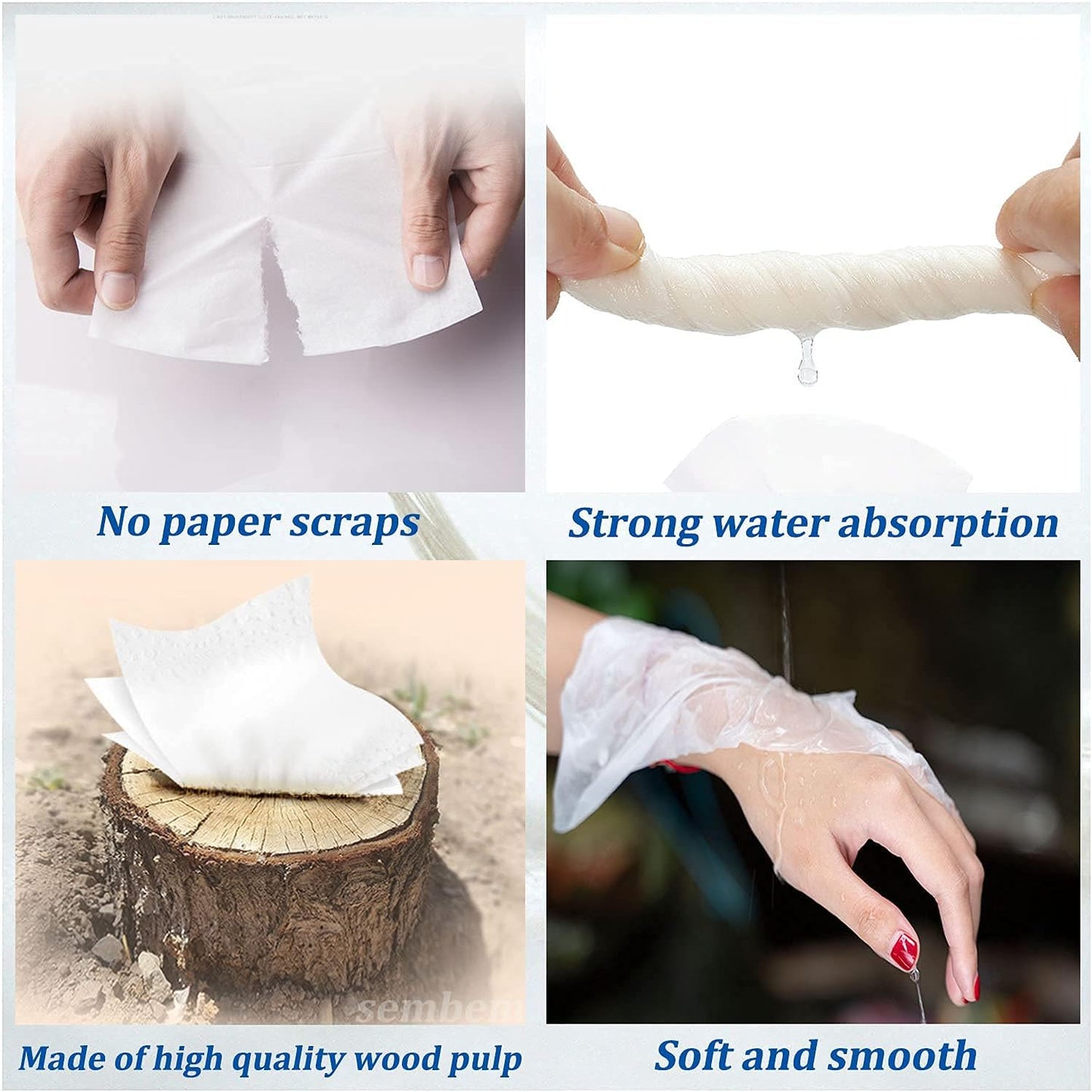 Car Tissue, Auto Visor Tissue Refills for Car Tissue Case, Napkin Holder Refill, Nice Tissue for Sun Visor Box, Car Travel Tissues, Soft and Smooth, 3-Ply, 12 Packets, 360 Sheets