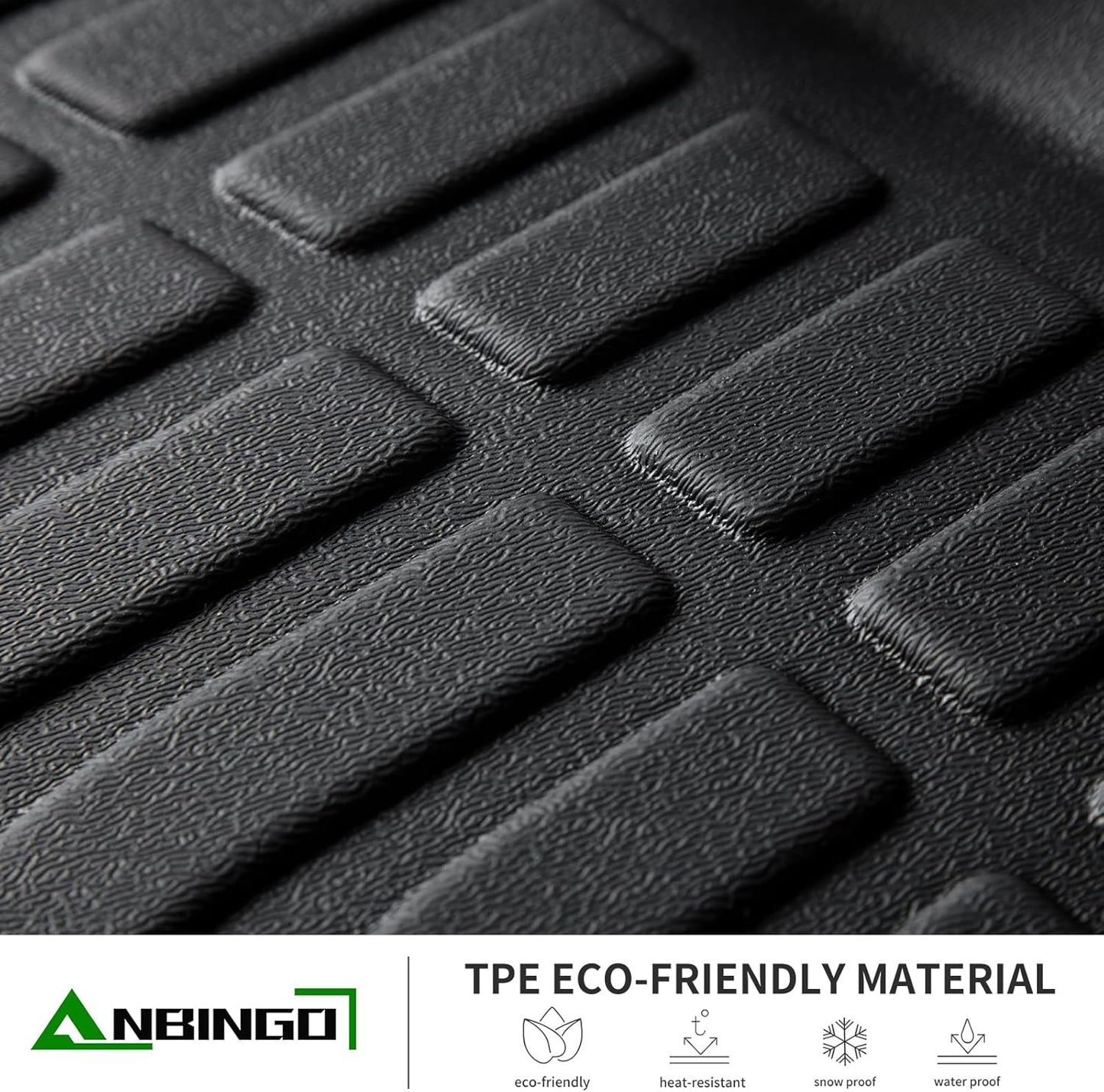 ANBINGO® All Weather Floor Mats for Chevy Trailblazer AWD 2026 2025 2024 2023 2022 2021 & Cargo Liner for Trailblazer AWD (Cargo Tray in Upper Deck Position) Set - Black