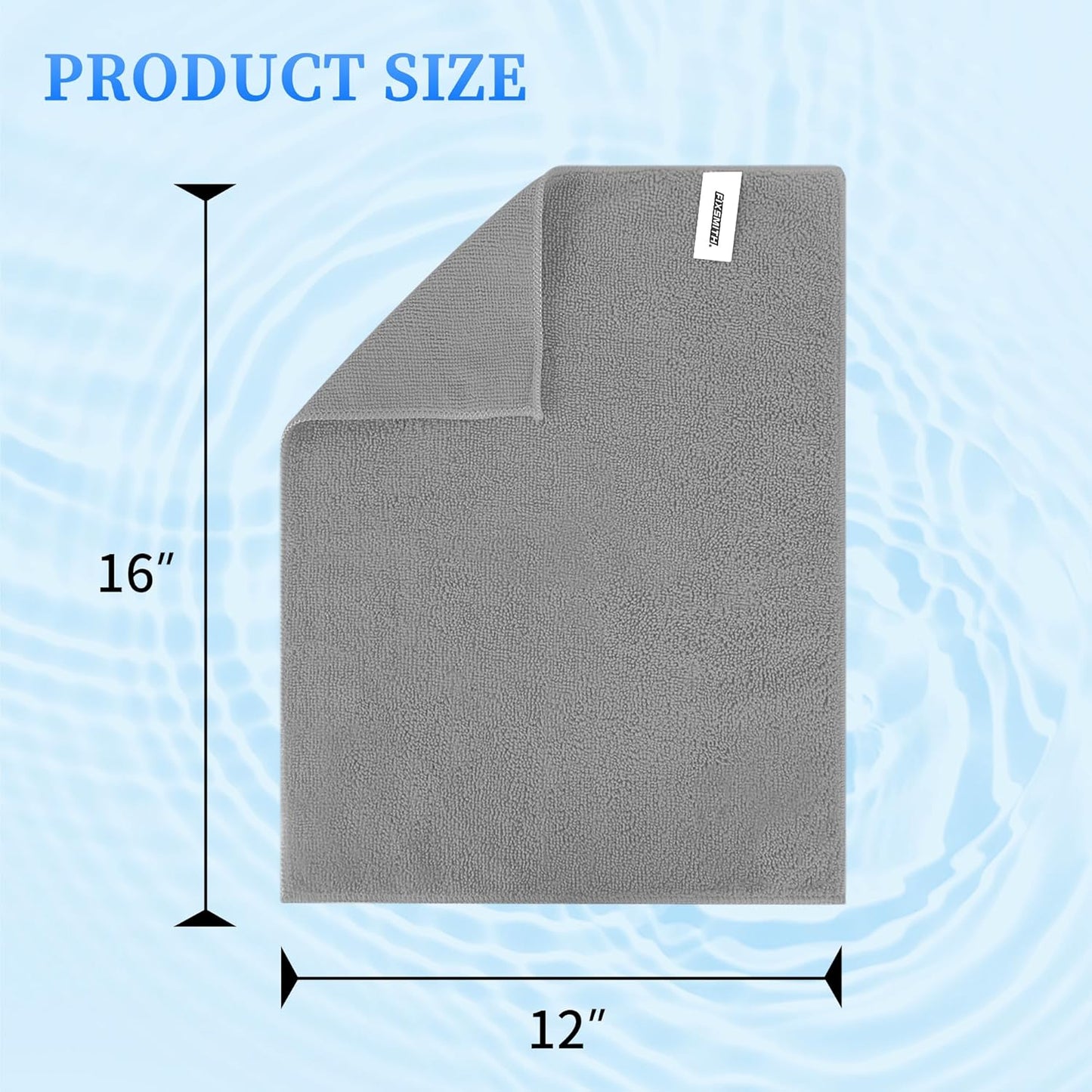 FIXSMITH Microfiber Cleaning Cloth - Pack of 50, Microfiber Towels for Cars 16 x 12 in, Highly Absorbent Cleaning Rags, Lint-Free, Streak-Free Cleaning Cloths for Car Kitchen Home Office
