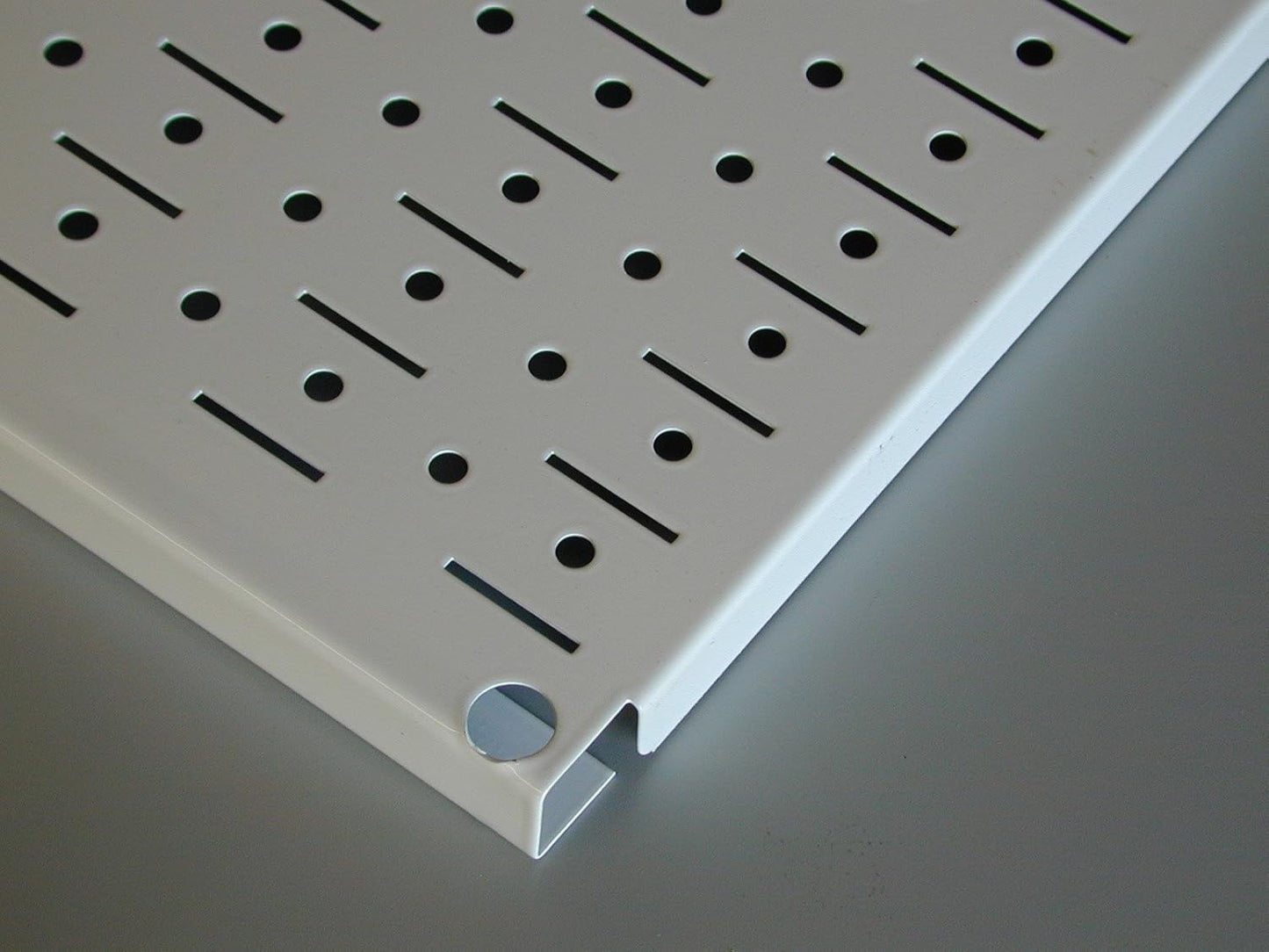 Wall Control Metal Pegboard Organizer Utility Tool Storage and Garage Pegboard Organizer Kit with Metallic Tool Board and White Accessories