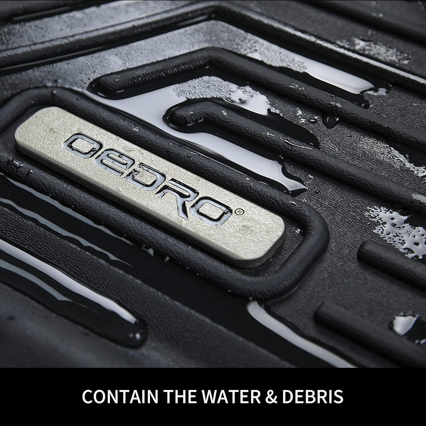 OEDRO Floor Mats Compatible with 2020-2024 2025 Ford Escape (NOT Fit Hybrid Models), Custom Fit 1st & 2nd Row Floor Liners Set, Black TPE All-Weather Guard