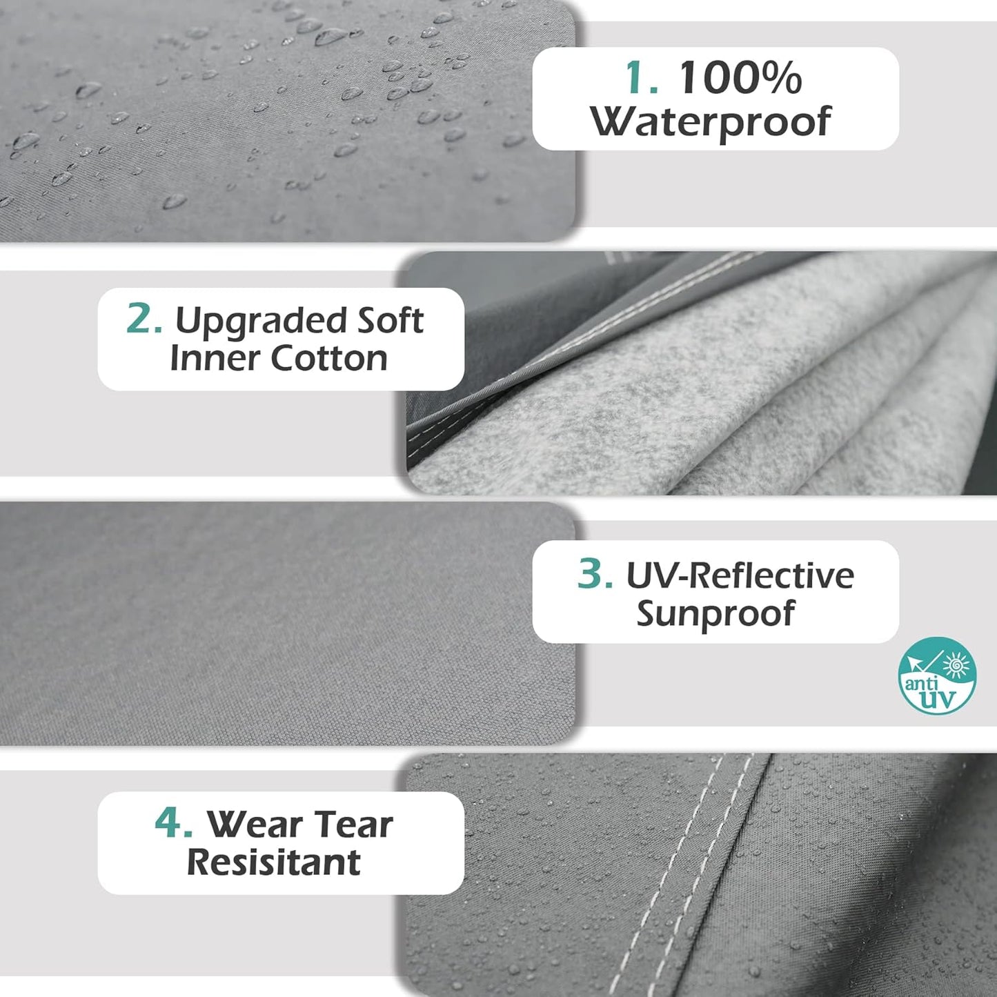 16 Layers Car Cover Waterproof All Weather, Heavy Duty Outdoor Car Cover Universal Fit Sedan Toyota Camry, Tesla Model 3, Honda Accord, Nissan Altima, Kia K5/Stinger, Hyundai Sonata etc.